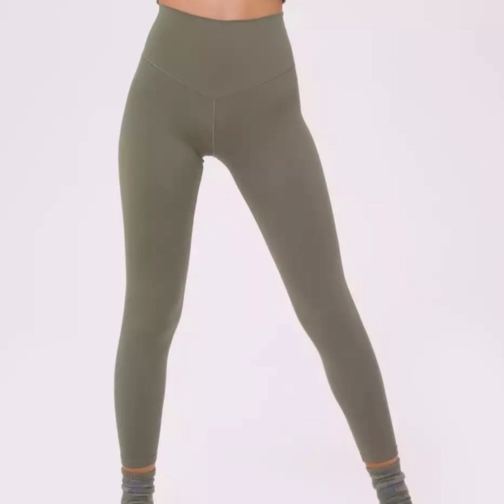 Aerie Offline Real Me High Waisted Legging in Grey Green, Size XL